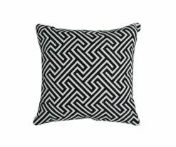 J18 Palma 18" Outdoor Toss Pillow - Black