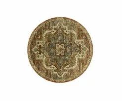 K01 Elements Kasbar Round Rug - Spice