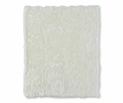 B36 Rorik Faux Fur Throw - White -Home Decor Sales B36 890 F50 WH 004 adf0359b 9663 4f65 9906 cba95498d8e0