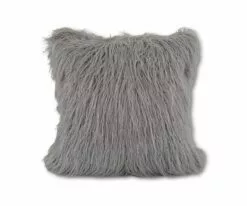 B36 Boras 18 x 18 Mongolian Faux Fur Pillow Cover
