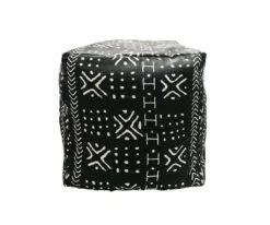 B36 Modern Mudcloth Pouf