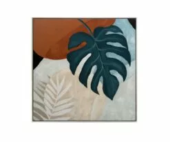 F27 Moonlit Monstera Oil Painting