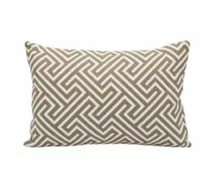 J18 Palma Outdoor 12" Lumbar Toss Pillow - Taupe