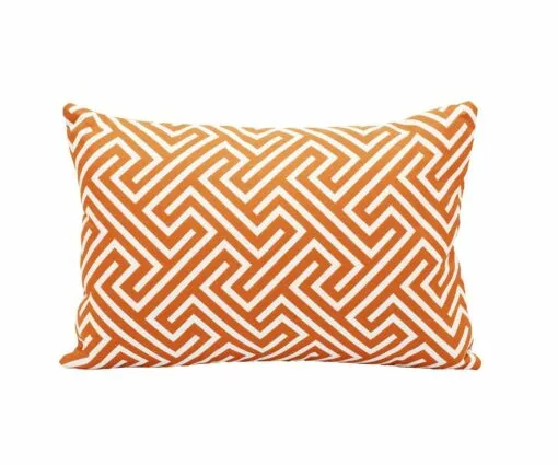 J18 Palma Outdoor 12" Lumbar Toss Pillow - Orange 3 J18 Palma Outdoor 12" Lumbar Toss Pillow - Orange -Home Decor Sales J18 Palma 12OutdoorLumbarTP Orange Front