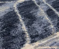 K01 Axiom Ebb Rug Runner - Indigo -Home Decor Sales K01 0006 Ebb Indigo 9211450102063094 Closeup Tiny