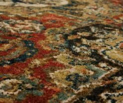 K01 Spice Market Dhahar Rug Runner - Garent 9 K01 Spice Market Dhahar Rug Runner - Garent -Home Decor Sales K01 0013 Dhahar Garnet 9093830048063094 Closeup Tiny