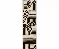 K01 Artisan Mod Rug Runner - Charcoal