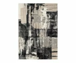 Home Decor Sales 22 K01 Epiphany Brush Strokes Rug - Soot