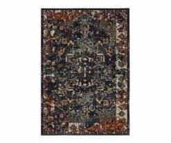 K01 Soiree Damascus Rug - Indigo