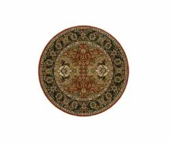 K01 Spice Market Dhahar Round Rug - Garnet