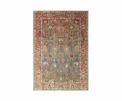 K01 Spice Market Myanmar Rug- Aquamarine