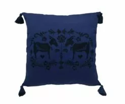 B36 Embroidered Billy Goat Pillow Cover