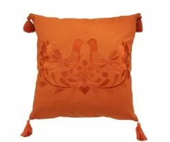 B36 Embroidered Doves Pillow Cover