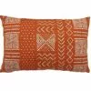 B36 Batik Print Lumbar Pillow Cover