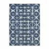 K01 Expressions Triangle Accordion Rug - Indigo