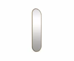 S13 Janelle Oval Mirror -Home Decor Sales S13 Janelle Oval Mirror Brass 02