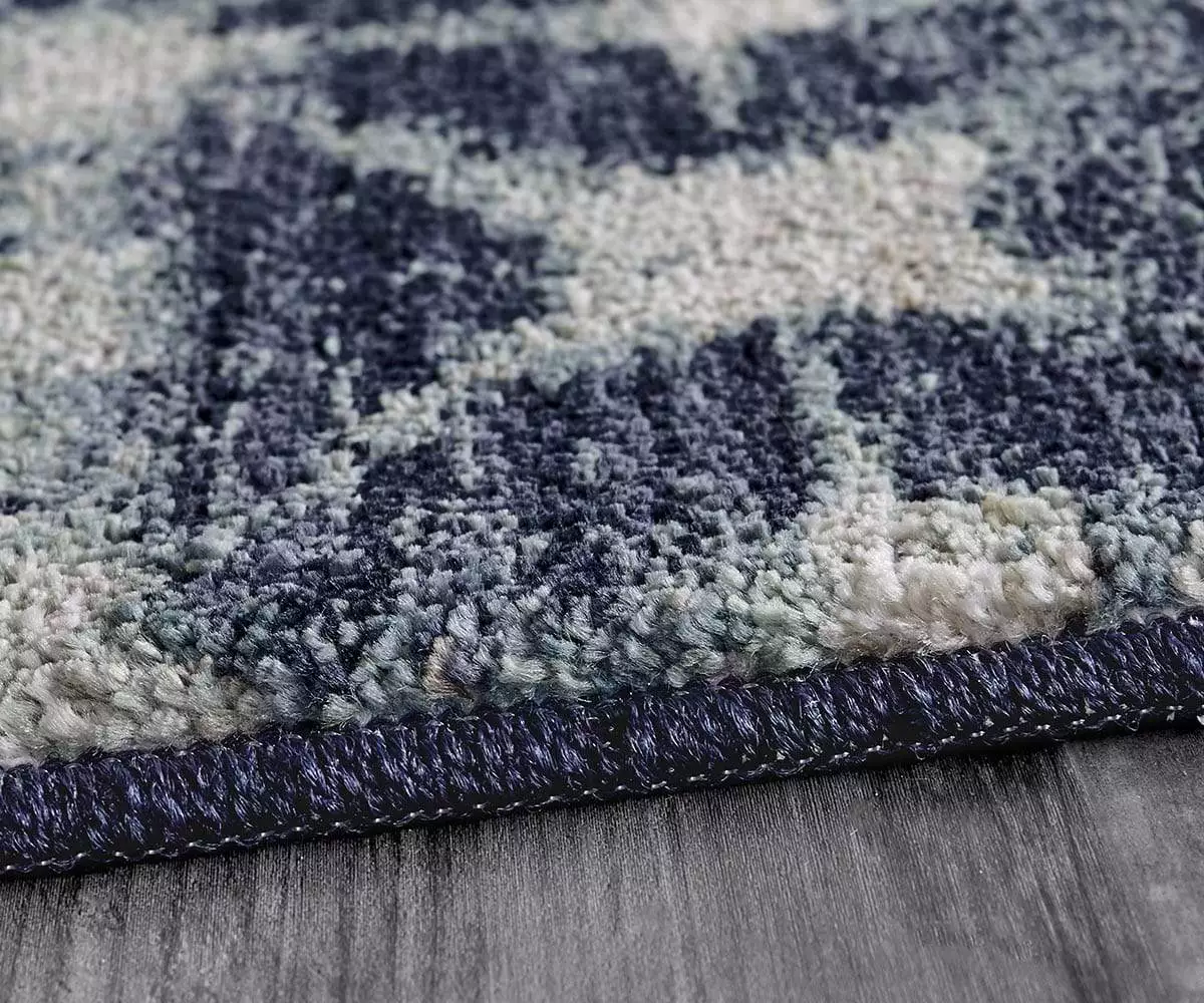 K01 Expressions Triangle Accordion Rug - Indigo 2 K01 Expressions Triangle Accordion Rug - Indigo - Image 2