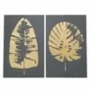 V12 Gold Foliage Graphic Wall Art