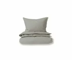 B36 Laila Linen Duvet Cover + Shams Set - Grey