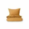 B36 Laila Linen Duvet Cover + Shams Set - Mustard
