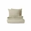 B36 Laila Linen Duvet Cover + Shams Set - Taupe